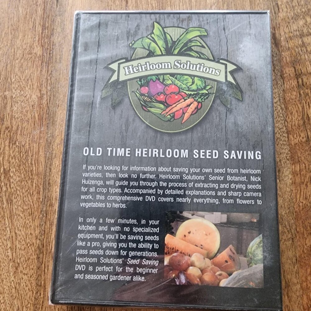 Old Time Heirloom Seed Saving DVD Heirloom Solutions Gardening Guide Sealed - Picture 3 of 3